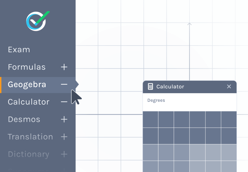 Geogebra and other tools in Exam.net