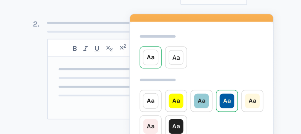 Colors and fonts adjustments in Exam.net